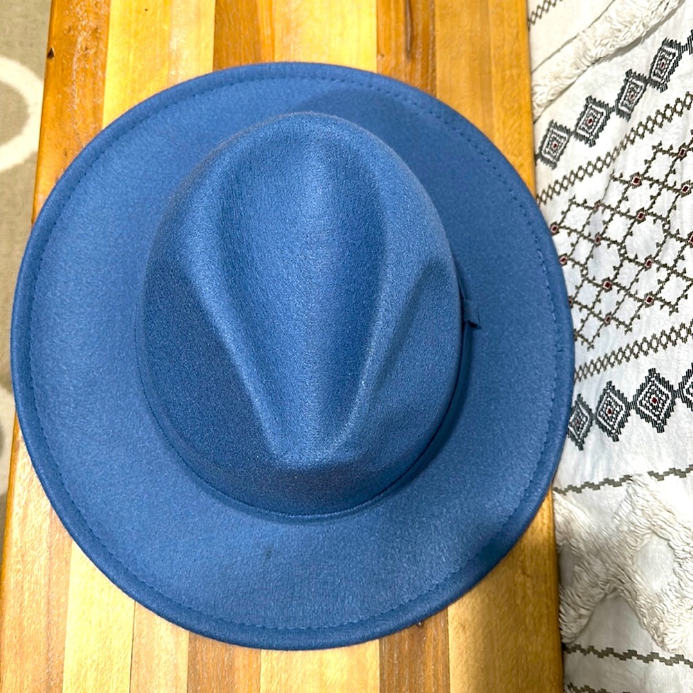 Blue Felt Hat